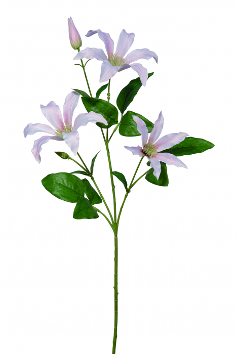 Poza Floare artificiala CLEMATIS, Fibre sintetice, Multicolor, 65 cm
