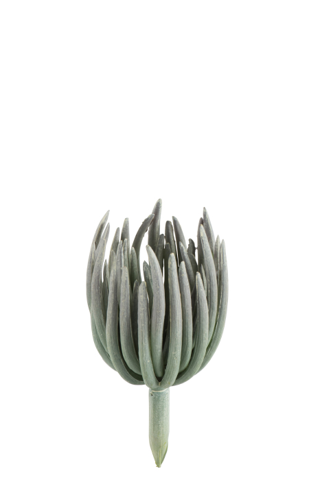 Floare artificiala Echeveria, Plastic , Verde, 11x11x18 cm [1]