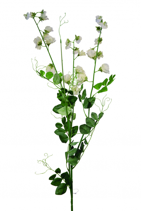 Poza Floare artificiala WICKE, Fibre sintetice, Verde Crem, 119 cm
