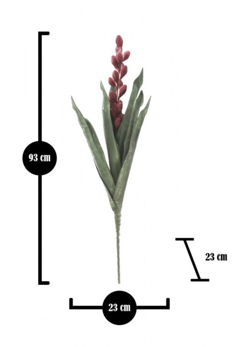 Floare de aloe roz cm ø 23x93 [4]