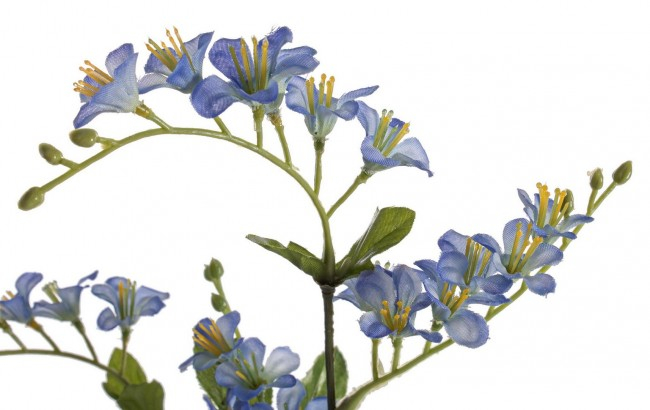 Floare decorativa, plastic, albastru, 75cm [2]