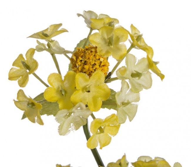 Floare decorativa, plastic, galben, 66cm [2]