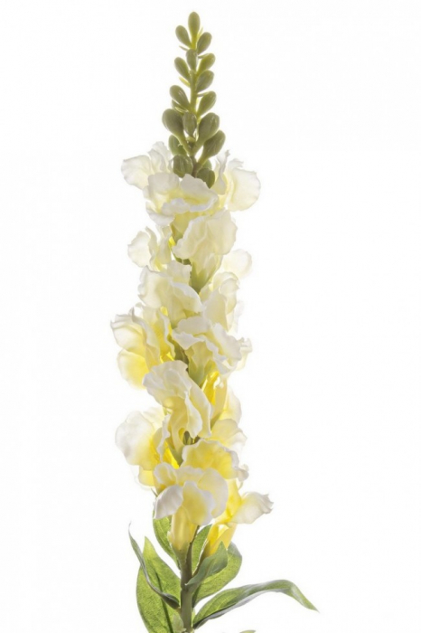 Floare decorativa, plastic, galben, 68cm [2]