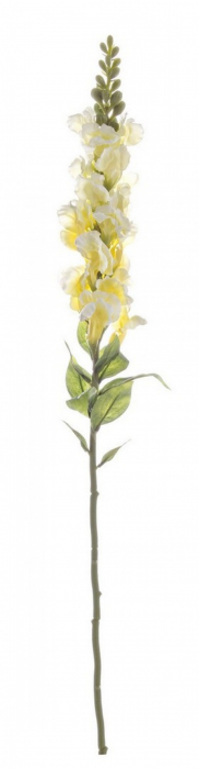 Floare decorativa, plastic, galben, 68cm