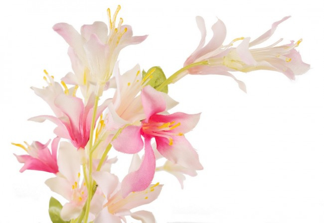 Floare decorativa, plastic, roz, 105cm [2]
