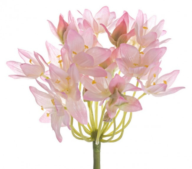 Floare decorativa, plastic, roz, 77cm [2]