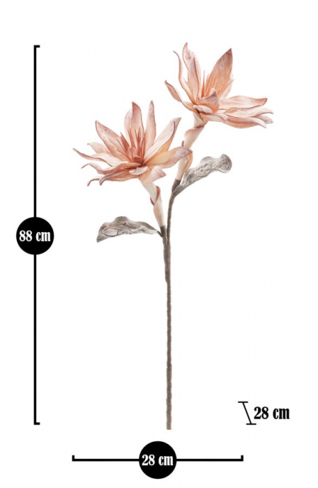 Floare galsang x2 portocalie cm ø 28 x 88  [5]