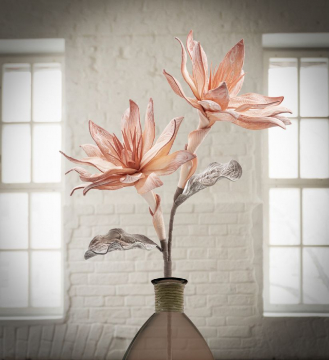 Floare galsang x2 portocalie cm ø 28 x 88  [4]