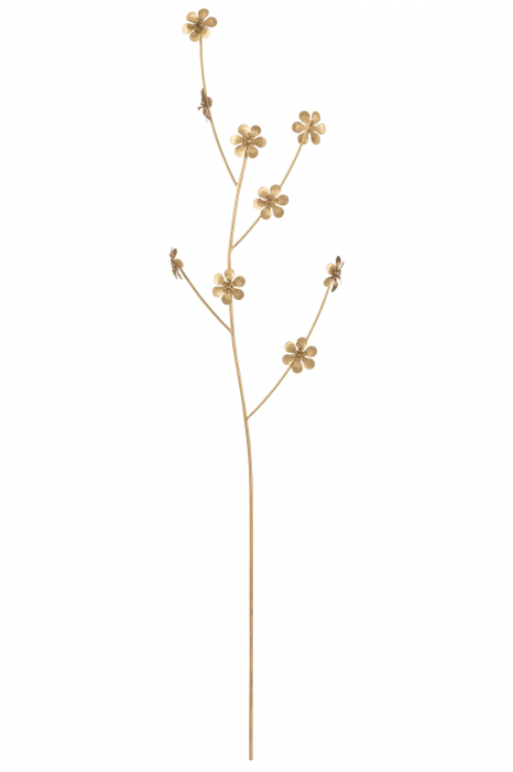 Floare, Metal, Auriu, 23.5x4x78