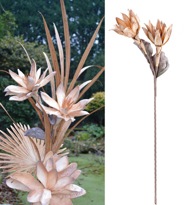 Floare spuma, salvador, plastic, 28x28x90 cm