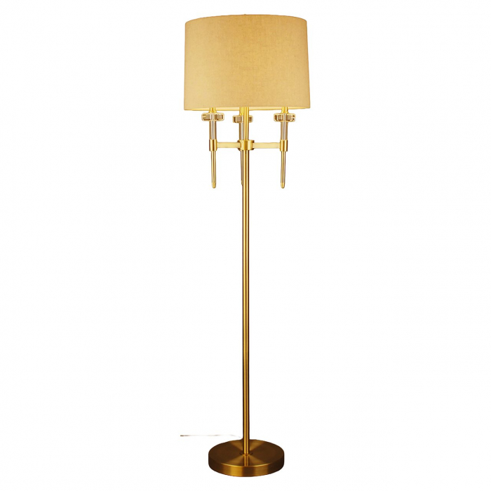 Lampă de podea Josie (auriu periat), Dims: 161.0 x 45.7 x 45.7 cm [1]