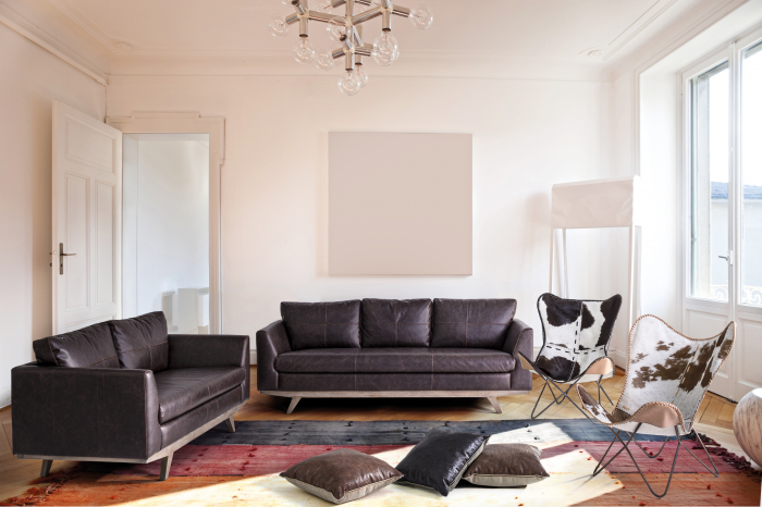 Fotoliu Buffalo, Otel/Poliester, Alb/Crem, 68x70x93 cm [3]