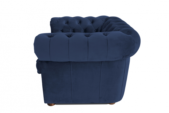 Fotoliu Chesterfield, albastru petrol, 94x80x86 cm [3]
