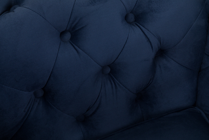 Fotoliu Chesterfield, Albastru, 94x80x86 cm [8]