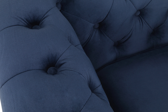 Fotoliu Chesterfield, Albastru, 94x80x86 cm [7]