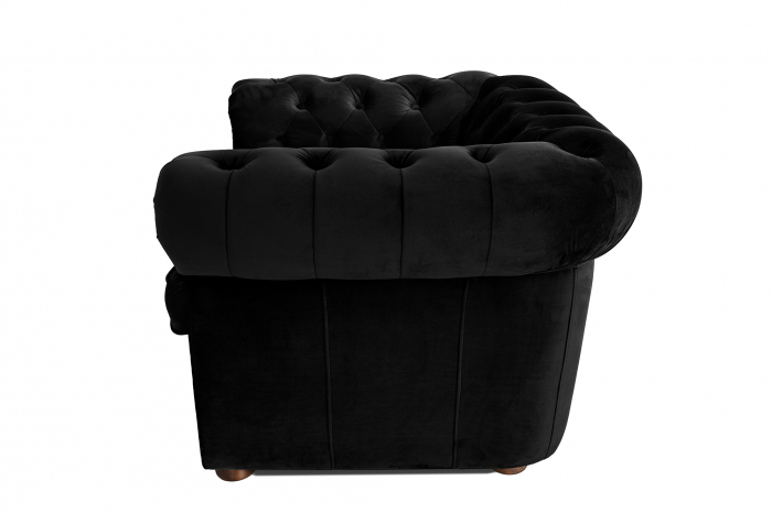 Fotoliu Chesterfield, negru, 94x80x86 cm [3]