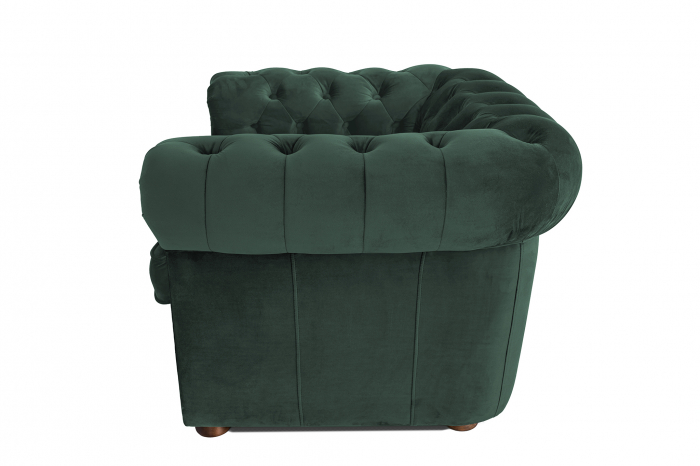 Fotoliu Chesterfield, verde, 94x80x86 cm [3]