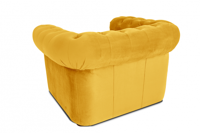 Fotoliu Chesterfield, Galben, 94x80x86 cm [4]