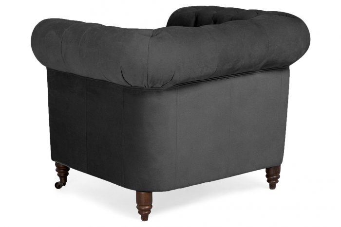 Fotoliu Chesterfield, Gri, 94x80x86 cm [3]