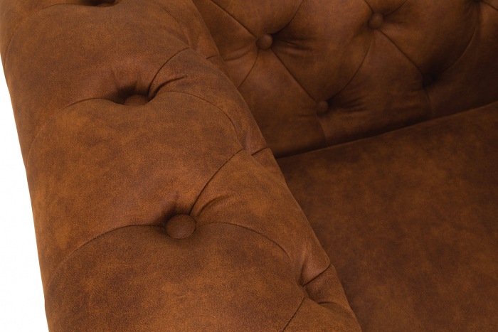 Fotoliu Chesterfield, Maro coniac, 94x80x86 cm [7]