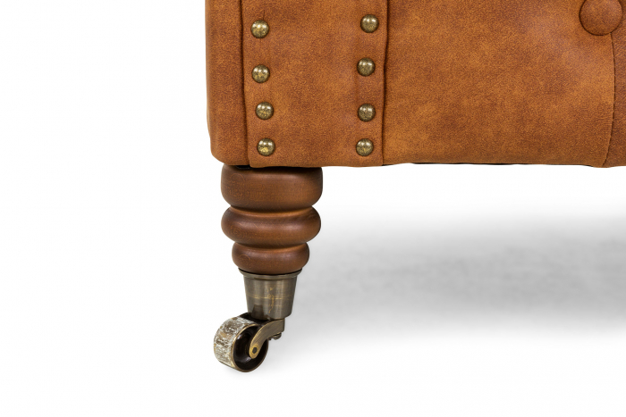 Fotoliu Chesterfield, Maro coniac, 94x80x86 cm [10]