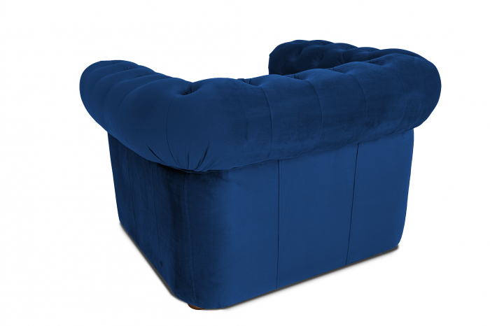 Fotoliu Chesterfield, albastru, 94x80x86 cm [4]