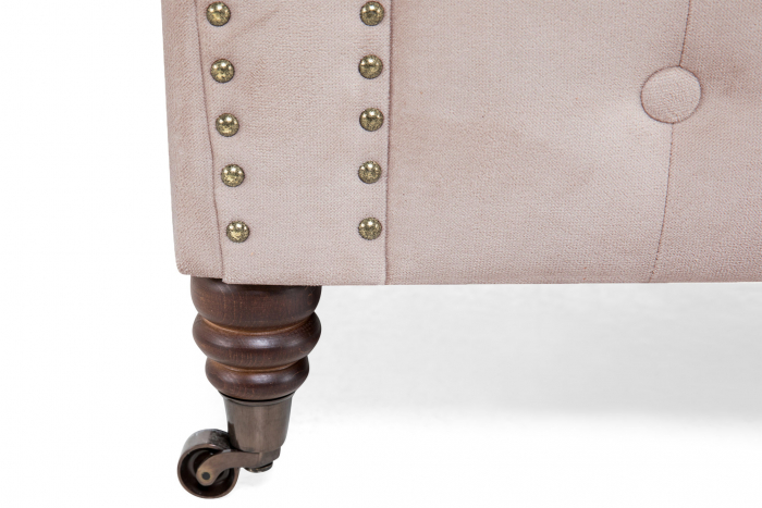 Fotoliu Chesterfield, Roz, 94x80x86 cm [6]