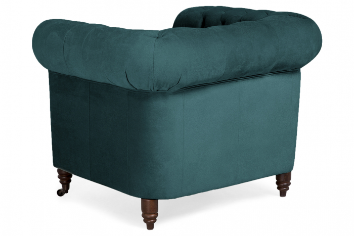 Fotoliu Chesterfield, Turcoaz, 94x80x86 cm [3]