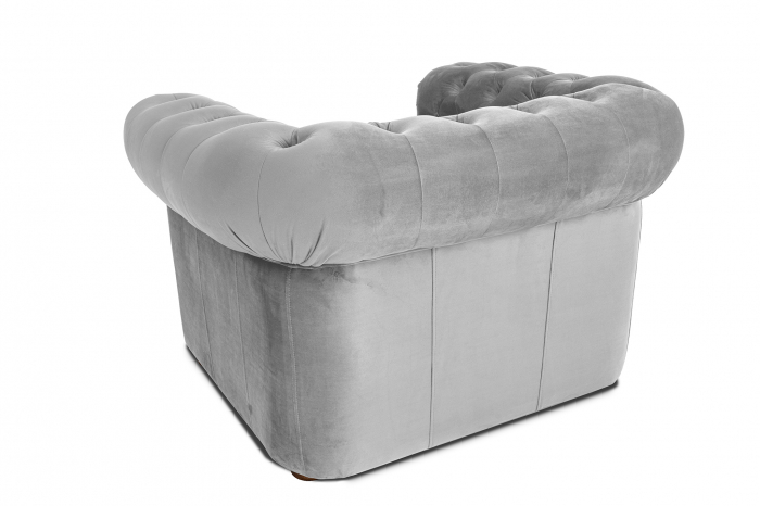 Fotoliu Chesterfield, gri, 94x80x86 cm [4]