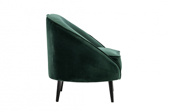 Fotoliu Elisabeth, textil verde, 86x82x70 cm [2]