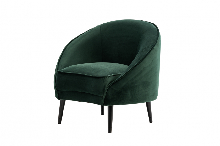 Fotoliu Elisabeth, textil verde, 86x82x70 cm [7]