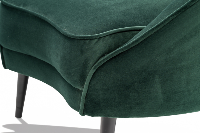 Fotoliu Elisabeth, textil verde, 86x82x70 cm [9]