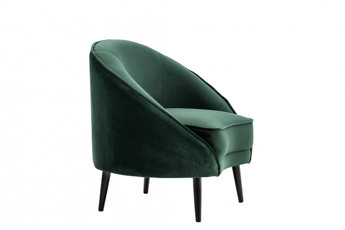 Fotoliu Elisabeth, textil verde, 86x82x70 cm [3]