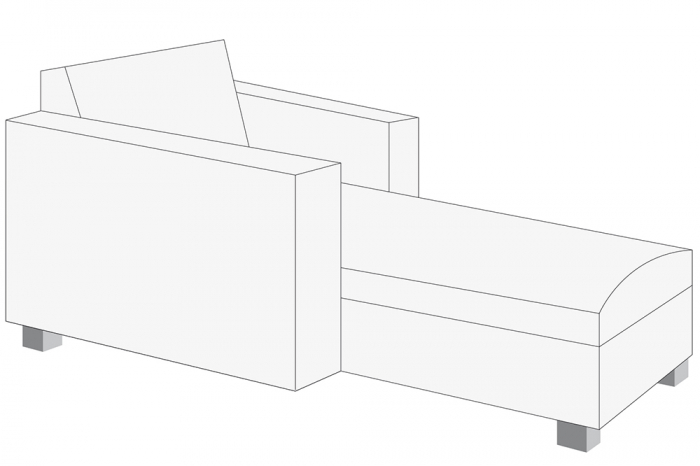 Fotoliu extensibil Chaise, Aluminiu Spuma Otel inoxidabil, 167x80x104 cm