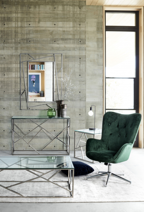 Fotoliu Farida, Otel/Poliester, Verde inchis, 69x70x105/117 cm [7]