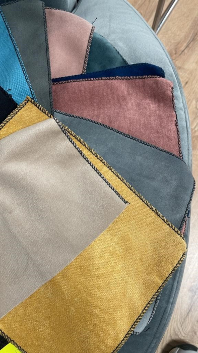 Fotoliu Filip chesterfield, galben, spuma/catifea/lemn, 87x78x83 cm [8]