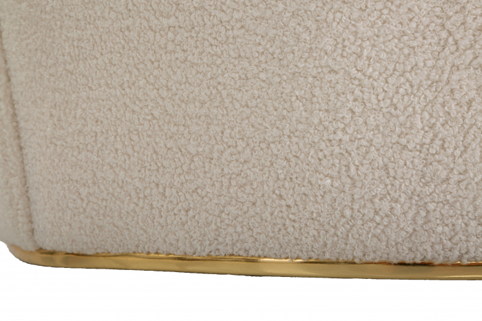 Fotoliu Ice, Lemn/ MDF/Fibre sintetice, Crem/ Auriu, 69x63x68 cm [8]