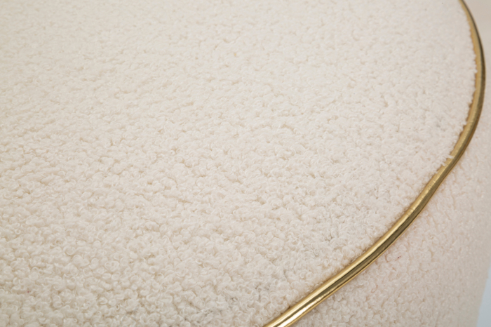 Fotoliu Ice, Lemn/ MDF/Fibre sintetice, Crem/ Auriu, 69x63x68 cm [6]