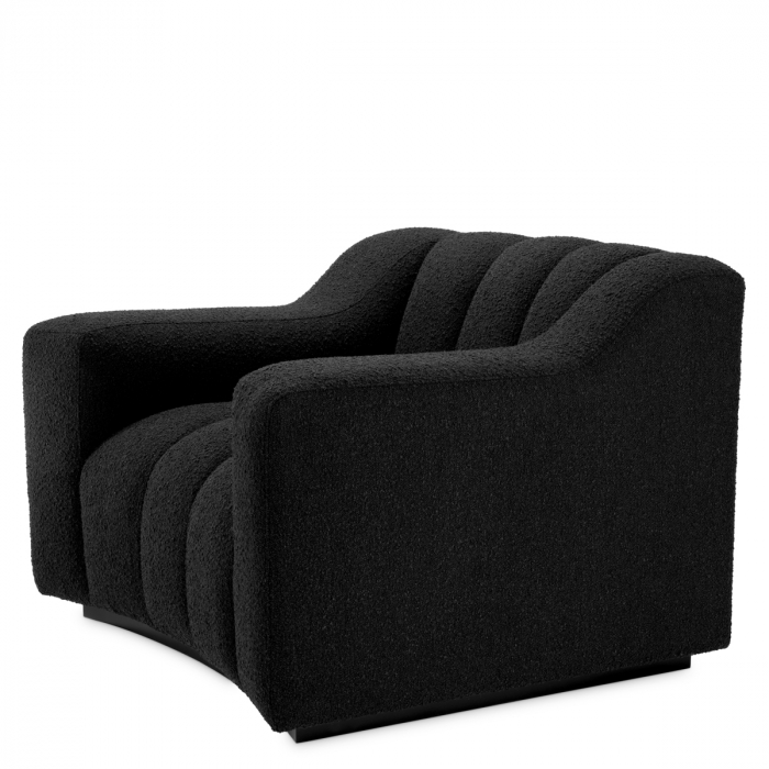 Fotoliu, Kelly bouclé negru [4]