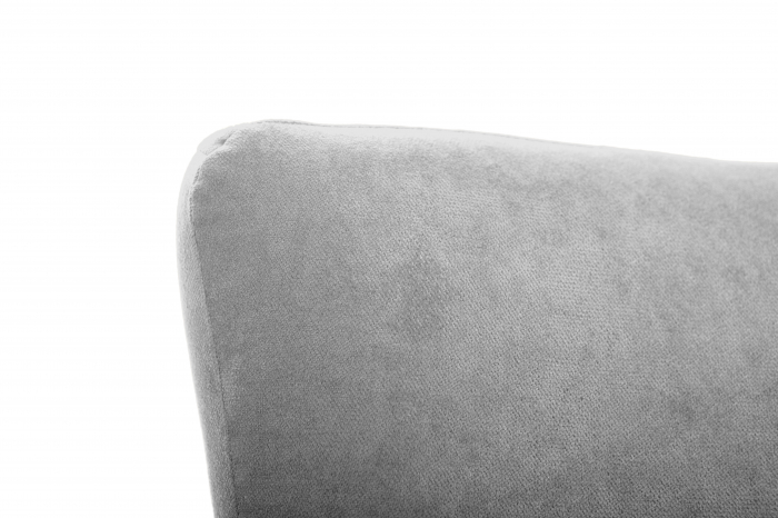 Fotoliu KING, catifea gri deschis 73x60x89 cm [8]