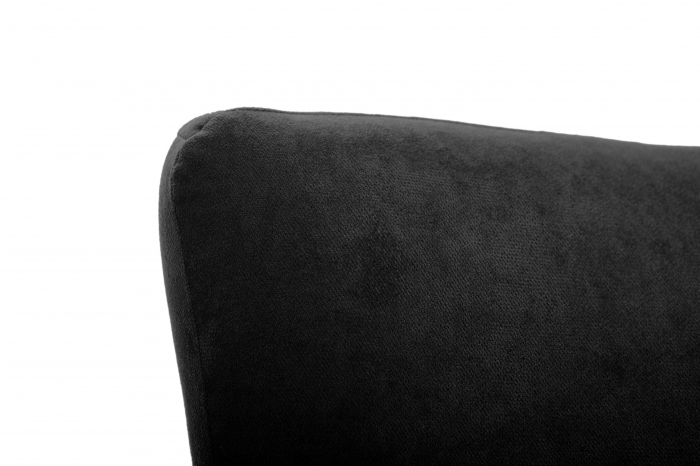 Fotoliu KING, catifea negru 73x60x89 cm [9]