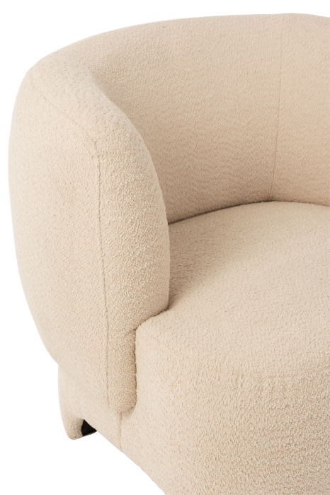 Fotoliu, Knit, Textil/Lemn Alb [6]