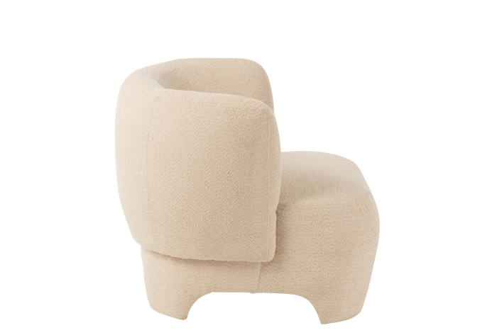 Fotoliu, Knit, Textil/Lemn Alb [3]