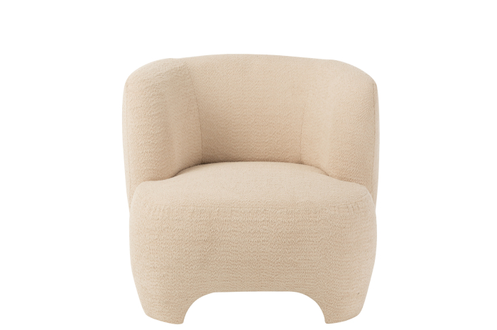 Fotoliu, Knit, Textil/Lemn Alb [2]