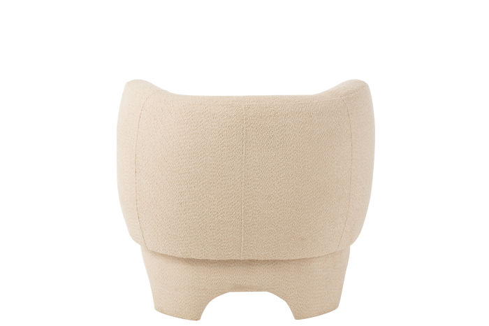 Fotoliu, Knit, Textil/Lemn Alb [4]