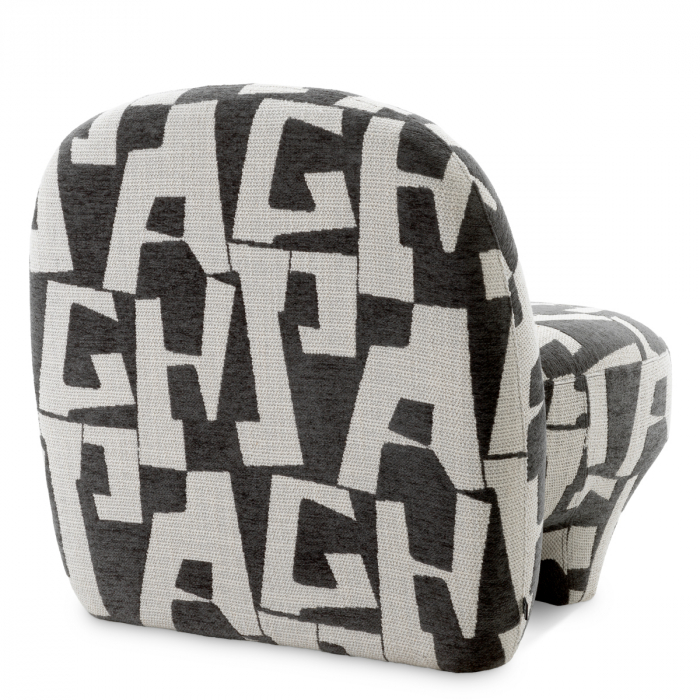 Fotoliu, Lugo brooklyn negru, Dims: W. 80 | D. 80 | H. 76 | SD. 58 | SW. 68 | SH. 43.5 | AH. 60  (CM) [4]