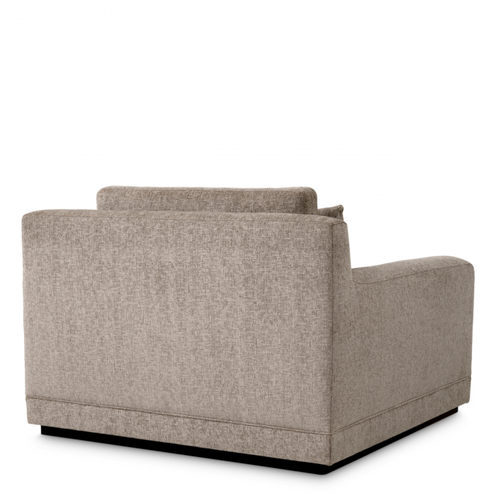 Fotoliu, Manhattan hunt chenille taupe, Dims: W. 118 | D. 117 | H. 77 | SD. 60 | SH. 44 | AH. 60  (CM) [4]