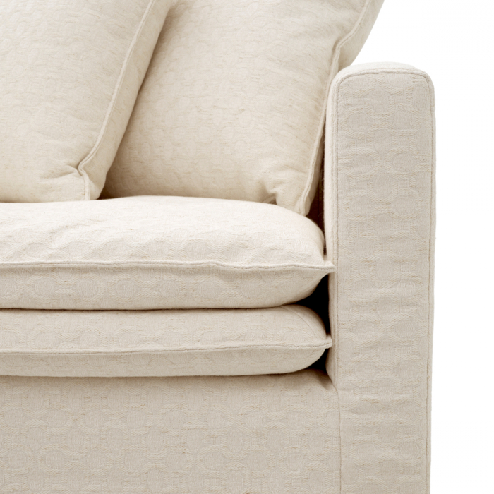 Fotoliu, Montgomery raza de soare off-white, Dims: W. 118 | D. 100 | H. 91 | SD. 76 | SH. 48 | AH. 65  (CM) [6]