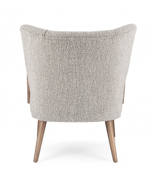 Fotoliu MORITZ, Lemn/Poliester, Gri/Maro, 66.5x73.5x81.5h cm [6]