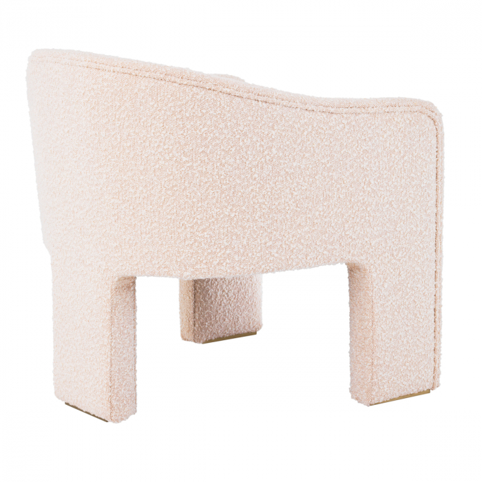 Fotoliu, Pebbles bouclé crem, Dims: W. 66 | D. 67 | H. 69 | SD. 50 | SH. 45 | AH. 59.5  (CM) [4]